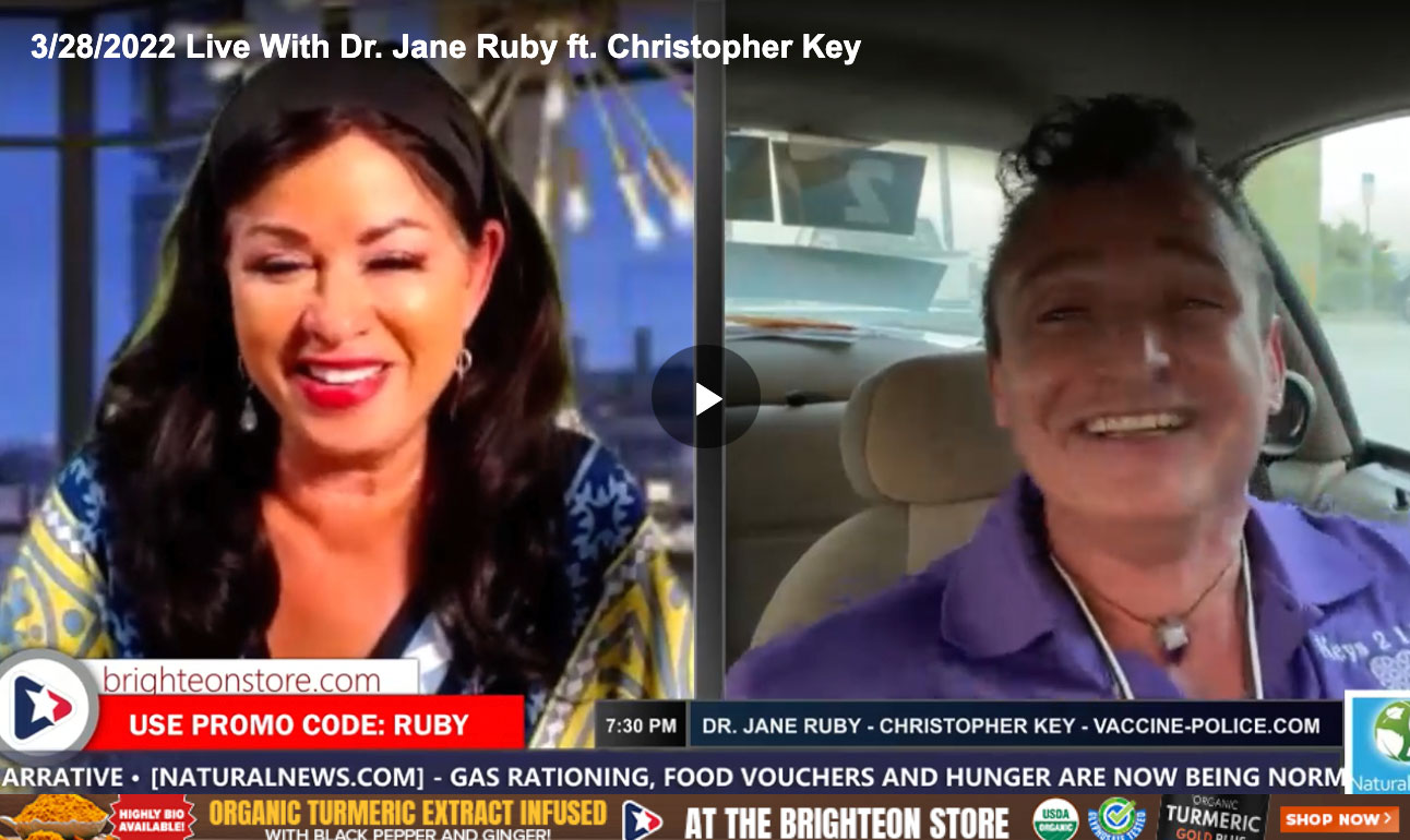 Live With Dr. Jane Ruby Featuring Christopher Key
